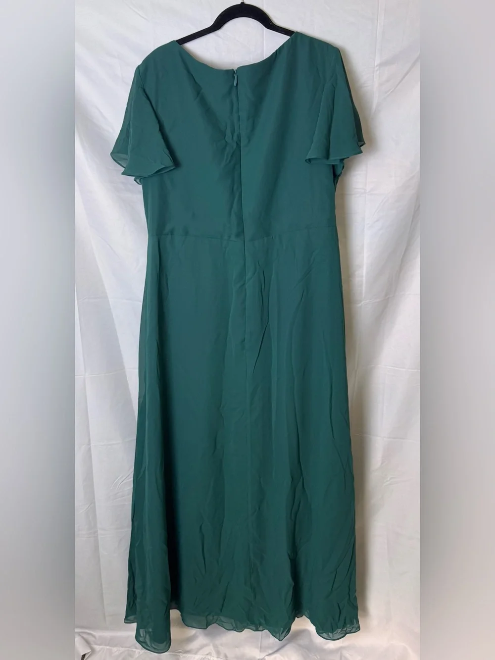 Mondressy Chiffon Formal Gown – Teal/Sage Green – NWOT – Plus Size